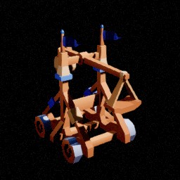 Château — Engin de siège trébuchet — miniature Unreal du pack