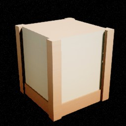Château — Tour carrée milieu porte — miniature Unreal du pack