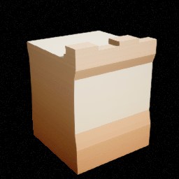 Château — Mur demi — miniature Unreal du pack
