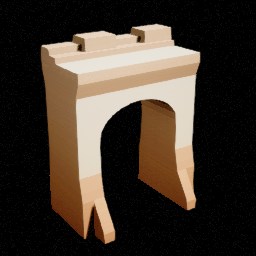 Château — Mur étroit portail — miniature Unreal du pack