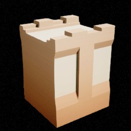 Château — Mur pilier — miniature Unreal du pack