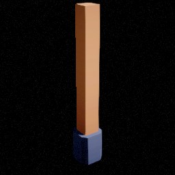 Bourg — Pilier bois — miniature Unreal du pack