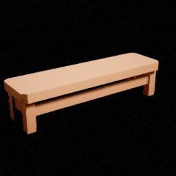 Bourg — Échoppe banc — miniature Unreal du pack