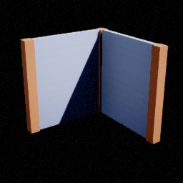 Bourg — Mur angle — miniature Unreal du pack