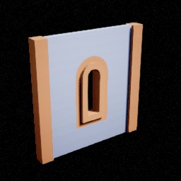 Bourg — Mur fenêtre rond — miniature Unreal du pack
