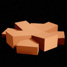 Feu de camp rondins — miniature Unreal du pack