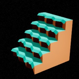 Falaise marches rocher — miniature Unreal du pack