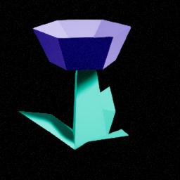 Fleur violette C — miniature Unreal du pack