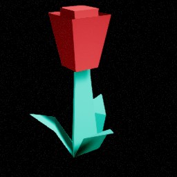 Fleur rouge A — miniature Unreal du pack