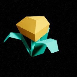 Fleur jaune B — miniature Unreal du pack