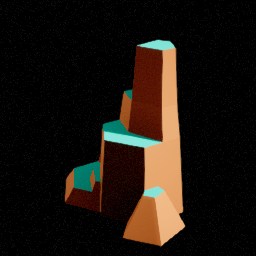 Rocher haut A — miniature Unreal du pack