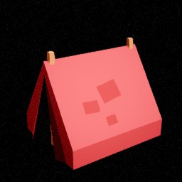 Tente petit ouverte — miniature Unreal du pack