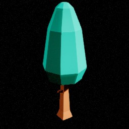 Arbre cône — miniature Unreal du pack